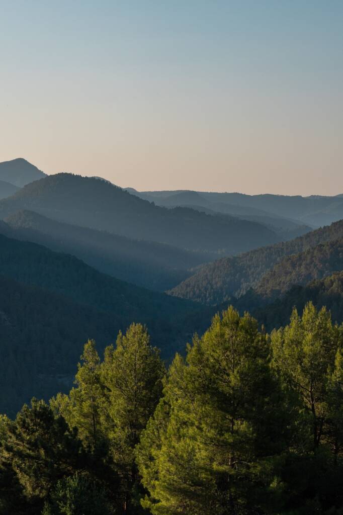 Valley in the interior of Castellon, Valencia, Spain.